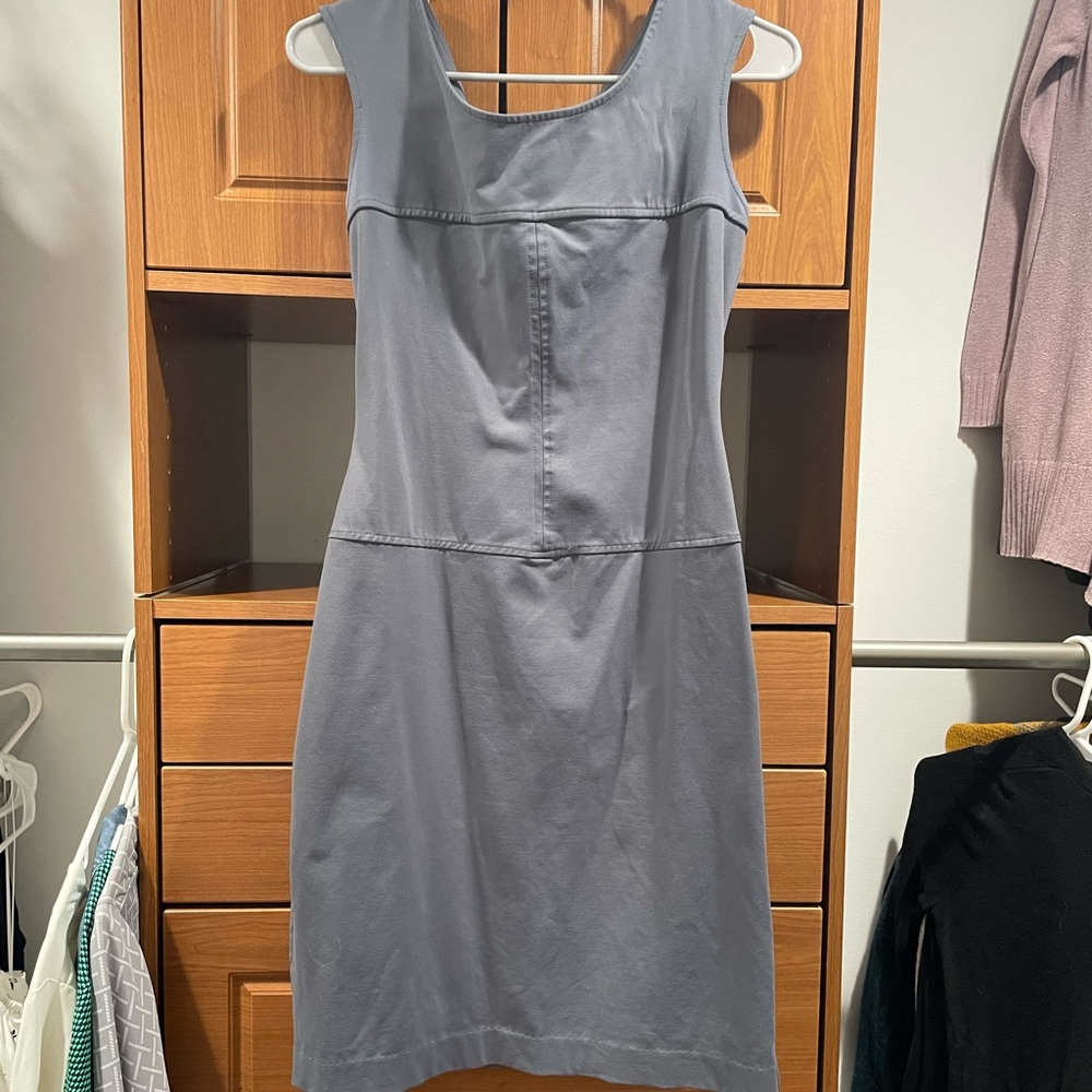 Gray hourglass fitted Cynthia Rowley Dress